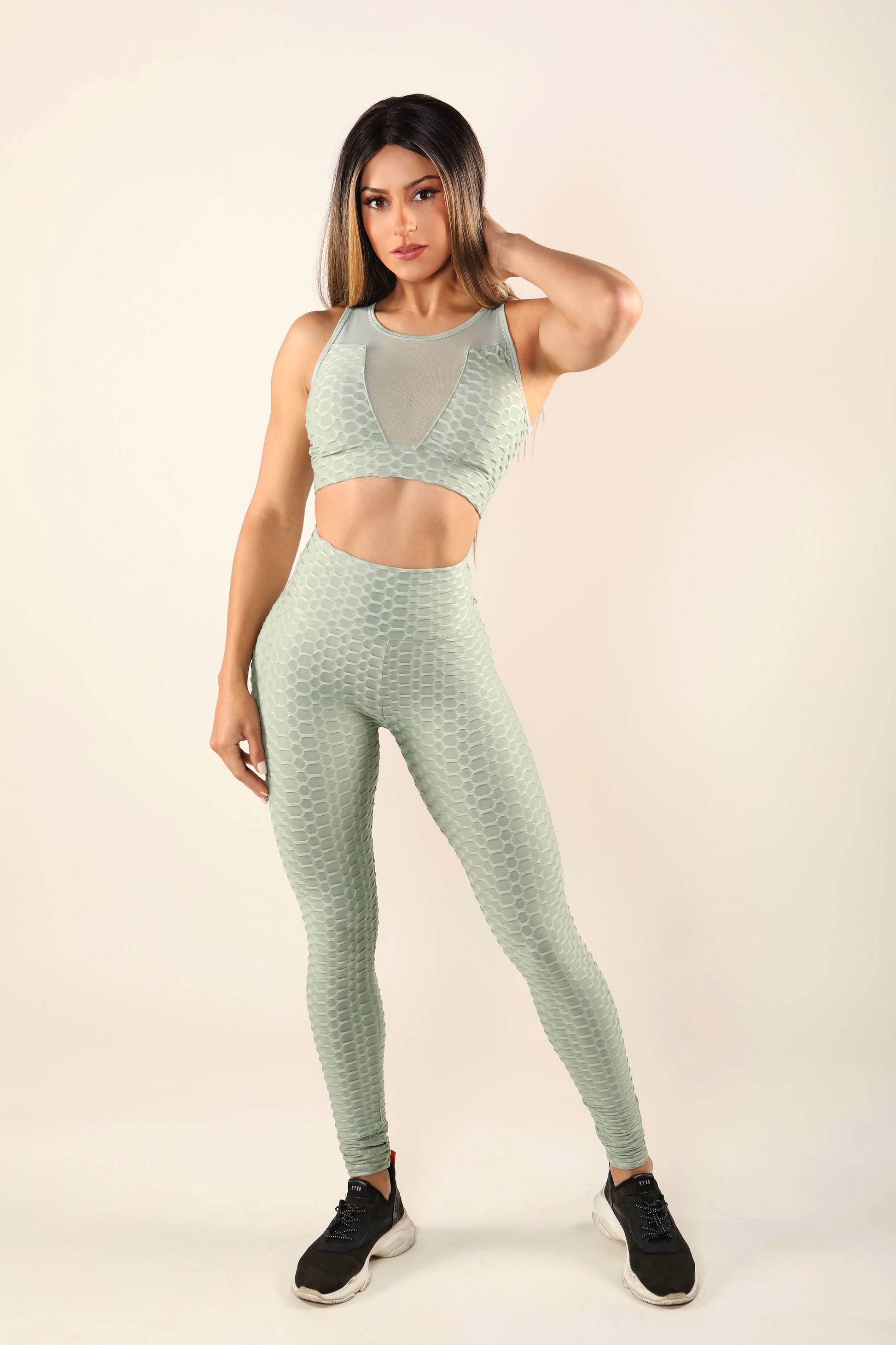 Green Polyester - Spandex Tights / Gym Leggings at Rs 250 in